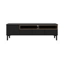 Melns TV galdiņš 156x48x48 cm Roomers – Tvilum