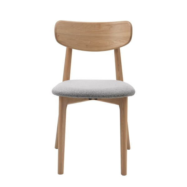 Gaiši pelēks/dabīga toņa pusdienu krēsls Elim – Unique Furniture-image-1