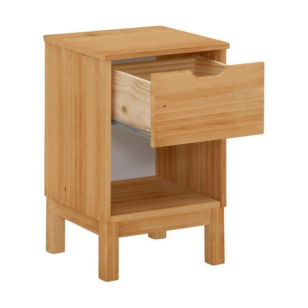 Dabīga toņa priedes masīvkoka naktsskapītis Post – Støraa-image-1