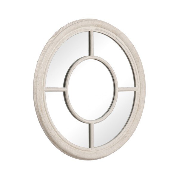 Sienas spogulis ar masīvkoka rāmi ø 79 cm Paula – Ixia-image-2