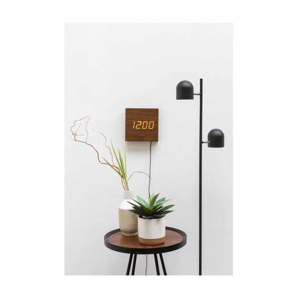 Brūns LED sienas pulkstenis Karlsson Square-image-1