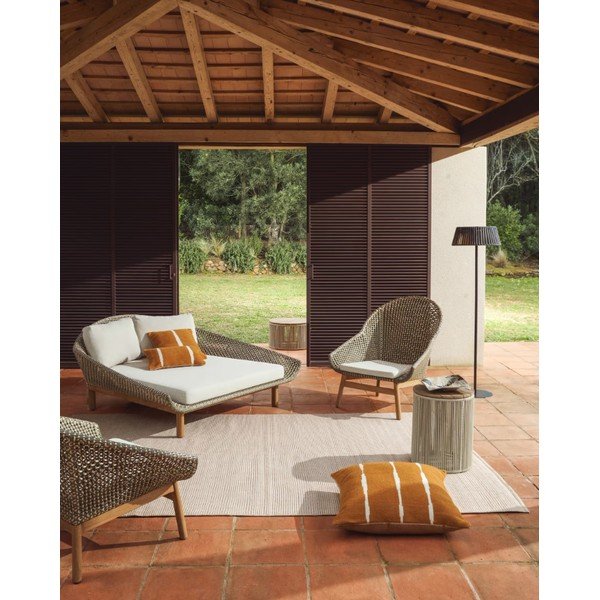 Pelēkbrūns iekštelpu un āra paklājs 230x160 cm Turiane – Kave Home-image-1