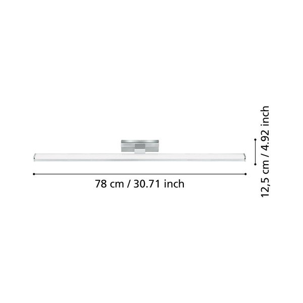 Sudraba krāsas LED sienas lampa PANDELLA 1 – EGLO-image-2