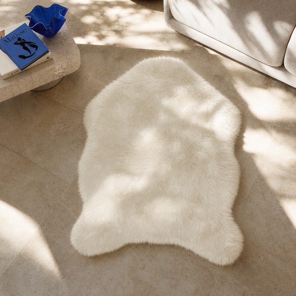 Bēša mākslīgā kažokāda Tiseco Home Studio Sheepskin, 80 x 150 cm-image-4