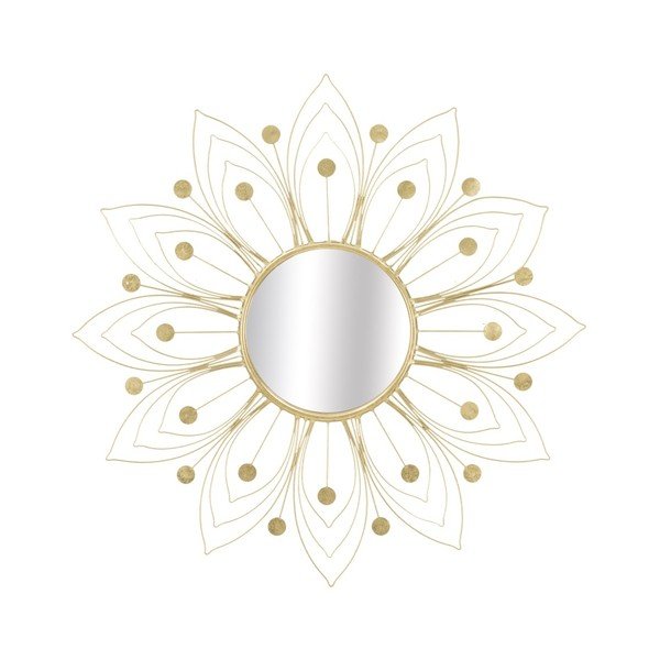Mauro Ferretti Glam sienas spogulis zelta krāsā, ⌀ 80 cm