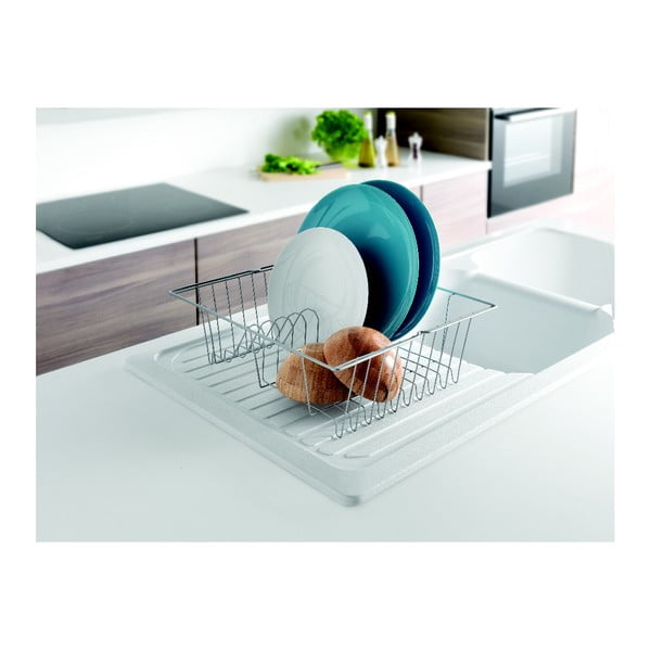 Matēts trauku žāvētājs sudraba krāsā Metaltex Bruno, 36 x 33cm-image-3