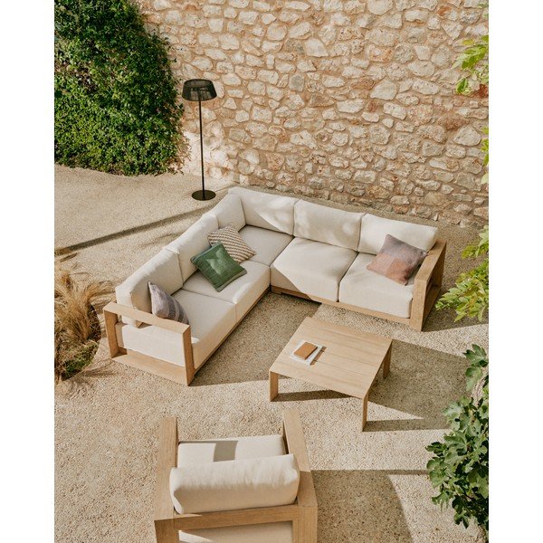 Akācijas masīvkoka dārza kafijas galdiņš 82,5x82,5 cm Ambra – Kave Home-image-2