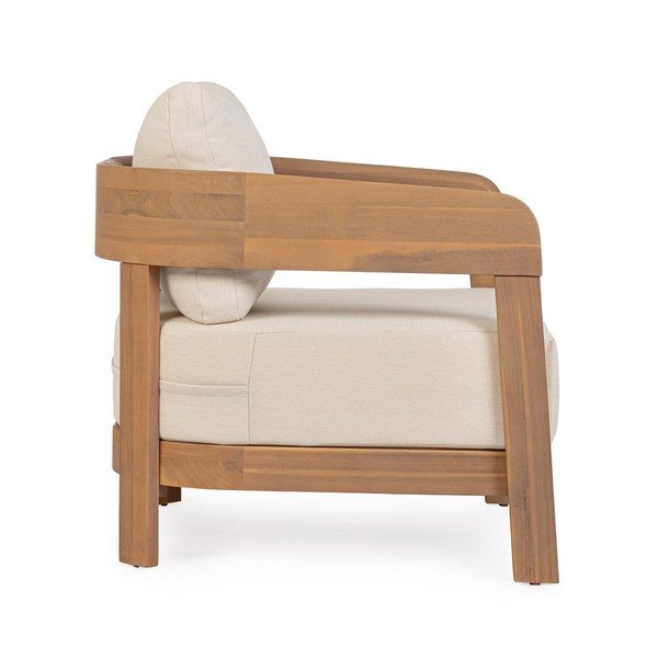 Dabīga toņa masīvkoka dārza atpūtas krēsls Pablo – Bizzotto-image-3