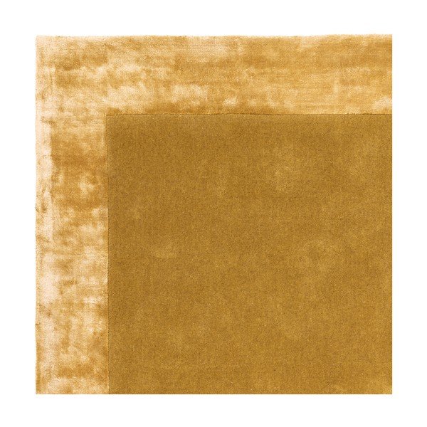 Okera dzeltens ar rokām darināts paklājs no vilnas maisījuma 160x230 cm Ascot – Asiatic Carpets-image-2