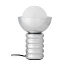 Sudraba krāsas galda lampa ar stikla abažūru (augstums 32 cm) Spike – Bloomingville