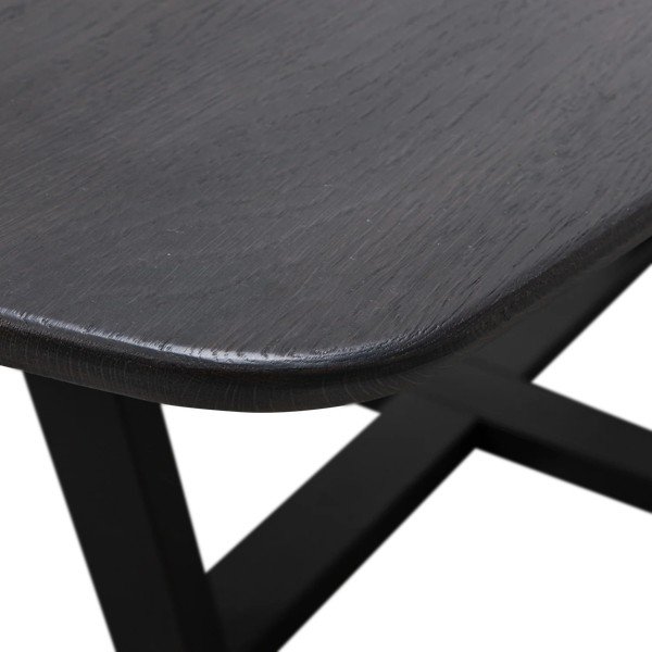Ēdamgalds ar ozola masīvkoka galda virsmu 100x220 cm Tablo – WOOOD-image-4