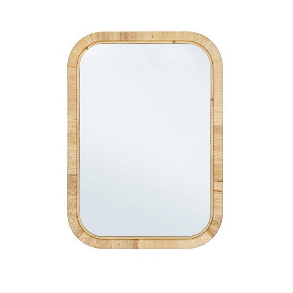 Sienas spogulis ar rotangpalmas rāmi 50x70 cm Hakima – Bizzotto