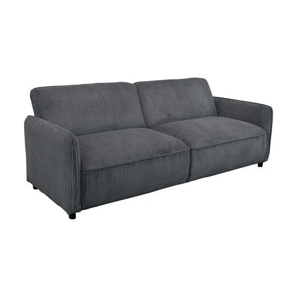Antracīta pelēks velveta regulējams/salokāms dīvāns 209 cm Alicia – Støraa-image-2
