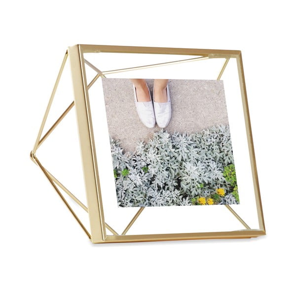 Zelta krāsas rāmis fotogrāfijai 10 x 10 cm Umbra Prisma-image-2
