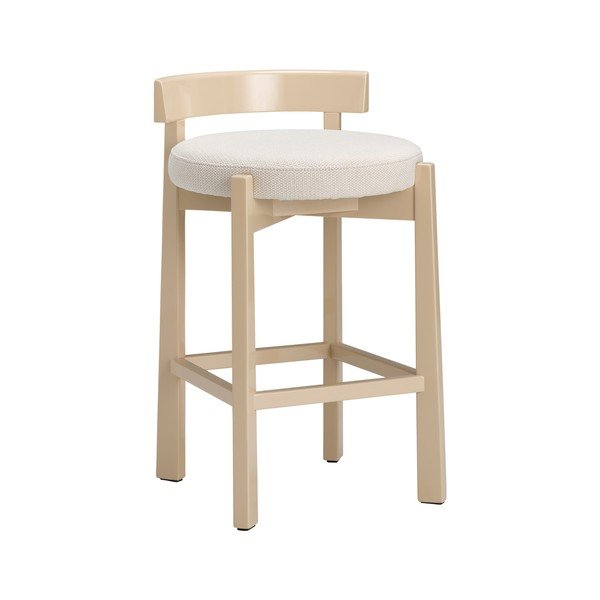 Bēšs polsterēts bāra krēsls (sēdekļa augstums 66 cm) Hugg – Ellos Home