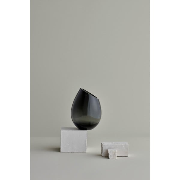 Zaļa stikla vāze Blomus Raindrop, augstums 24 cm-image-1