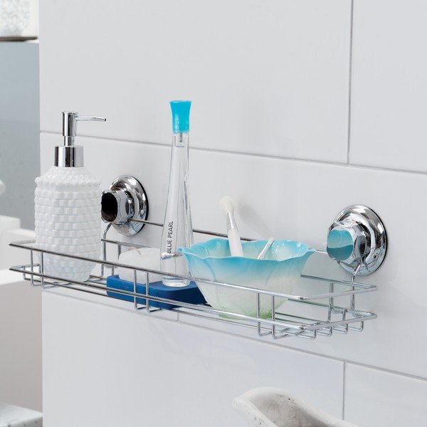 Sudraba krāsas metāla pašturošs vannas istabas plaukts Bestlock Bath – Compactor-image-1