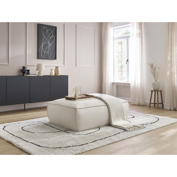 Bēšs kāju soliņš no ādas imitācijas Boheme – Bobochic Paris-image-1