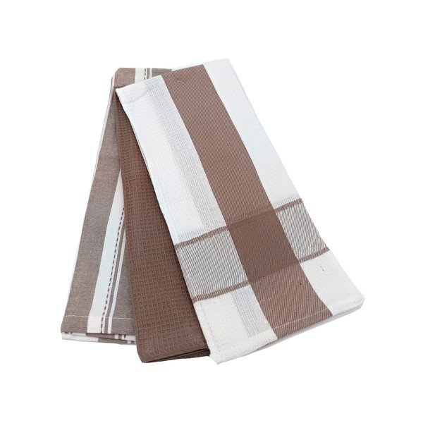 Kokvilnas trauku dvieļi (3 gab.) 45x70 cm Vafle – JAHU collections