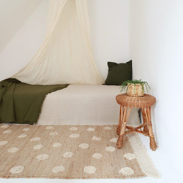 Ar rokām darināts paklājs no džutas un kokvilnas Nattiot Nop, 100 x 150 cm-image-2