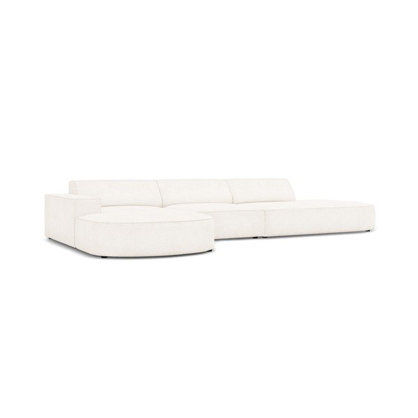 Bēšs stūra dīvāns no buklē auduma (kreisais stūris) Jodie – Micadoni Home-image-3