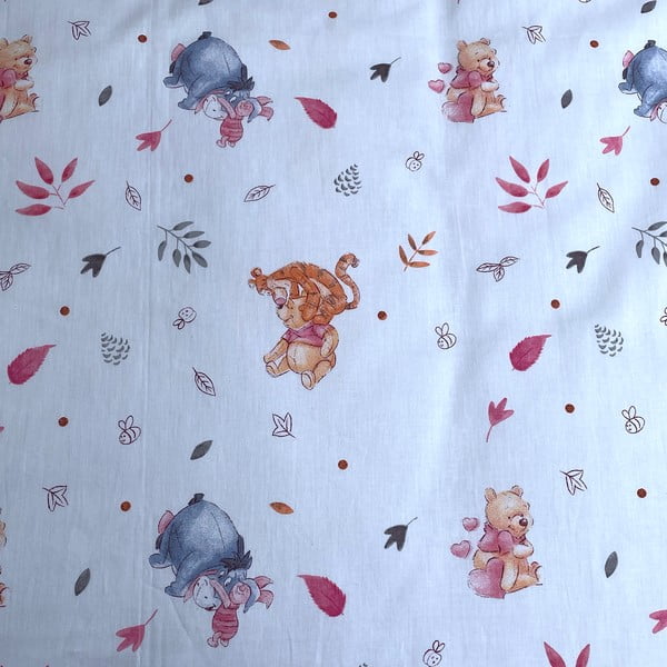 Kokvilnas bērnu gultas veļa 100x135 cm Winnie the Pooh – Jerry Fabrics-image-3