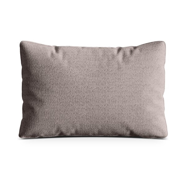Pelēkbēšs dīvāna spilvens no buklē auduma Kemi – Cosmopolitan Design