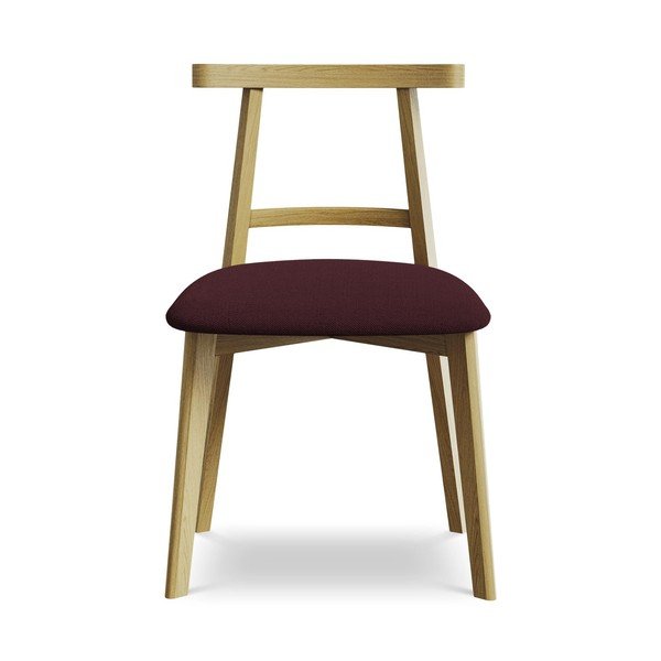 Bordo masīvkoka pusdienu krēsls Ohelo – Makamii-image-1