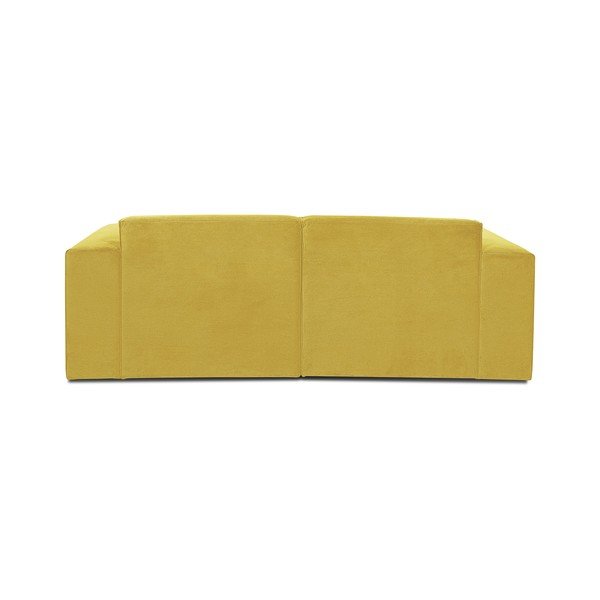 Dzeltens velveta moduļu dīvāns Scandic Sting-image-3