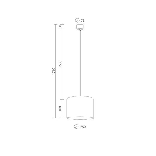 Melna griestu lampa ar vara krāsas iekšpusi Sotto Luce Mika, ∅ 25 cm-image-1
