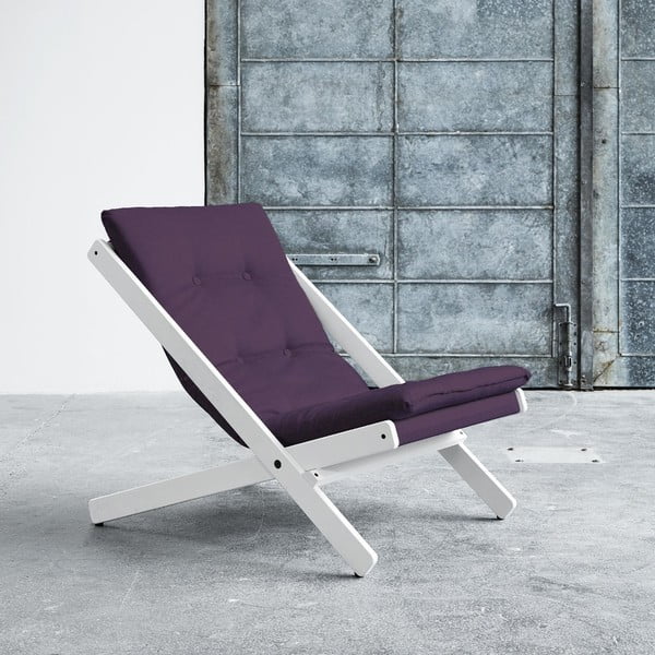 Saliekamais krēsls Karup Boogie White/Purple
