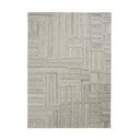 Pelēkbēšs ar rokām darināts vilnas paklājs 140x200 cm Elva  – Flair Rugs