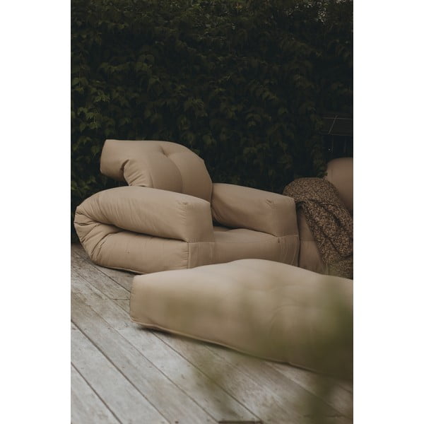 Izvelkams āra krēsls-matracis Karup Design OUT™ Hippo Beige-image-1