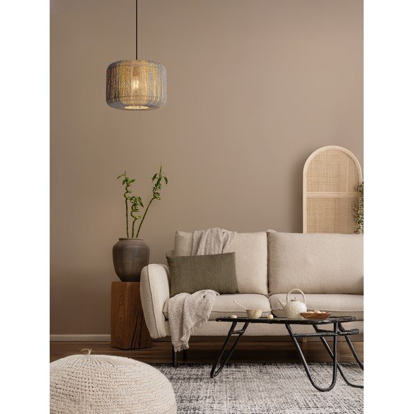 Zila/dabīga toņa no virves piekaramā lampa ø 33 cm Abby – Nova Luce-image-2