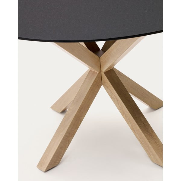 Apaļš ēdamgalds ar stikla galda virsmu ø 120 cm Argo – Kave Home-image-4