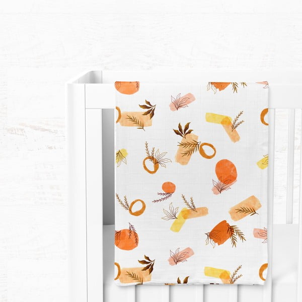 Balta muslīna bērnu sega 75x100 cm Rhapsody – Mijolnir-image-3