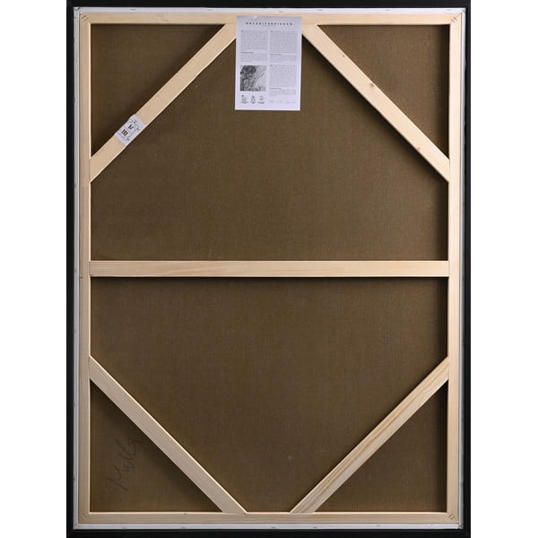 Ar rokām apgleznota glezna 90x120 cm Wild Horizon Silver – Malerifabrikken-image-4