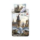 Kokvilnas bērnu gultas veļa 140x200 cm Harry Potter "Hedwig" – Jerry Fabrics