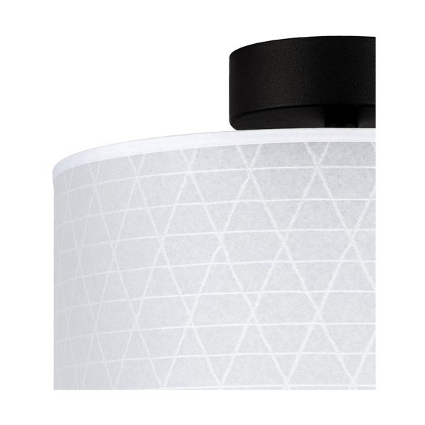Balta griestu lampa ar trīsstūra rakstu Sotto Luce Taiko, ⌀ 25 cm-image-1