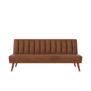 Oranžs ādas imitācijas dīvāns 173 cm Brittany – Novogratz