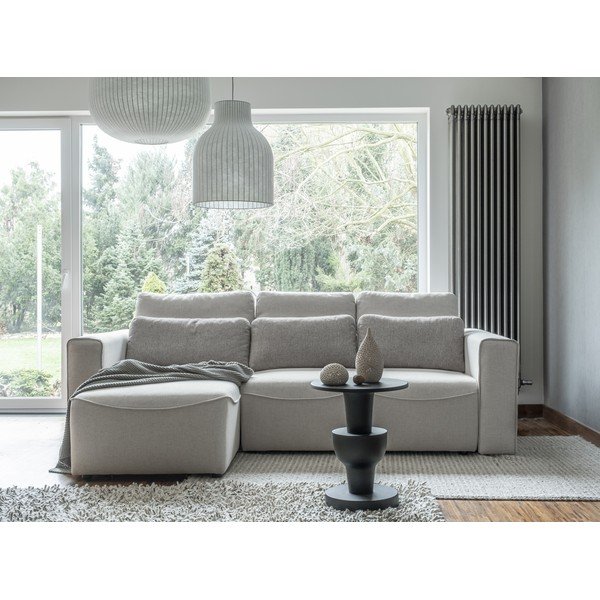 Krēmkrāsas izvelkamais stūra dīvāns (maināms stūris) Homely Tommy – Miuform-image-1