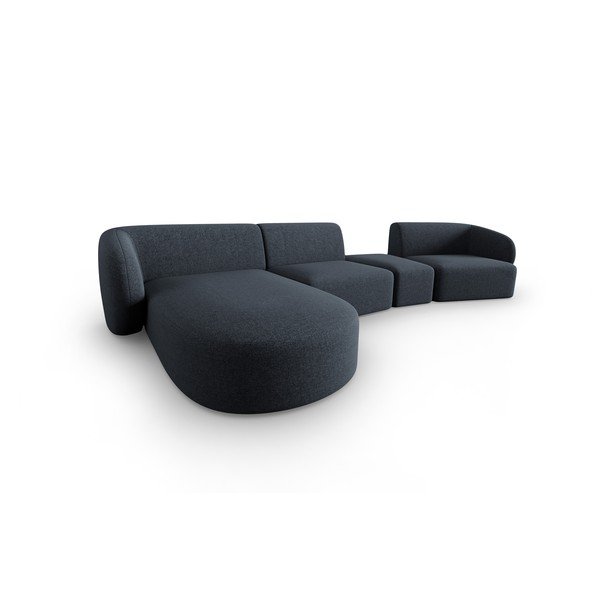 Tumši zils stūra dīvāns (ar kreiso stūri) Shane – Micadoni Home-image-1