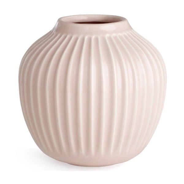 Gaiši rozā keramikas vāze Kähler Design Hammershoi, augstums 12,5 cm