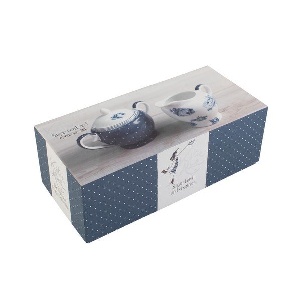 Porcelāna cukurtrauka un piena krūzes komplekts Creative Tops Vintage Indigo-image-3