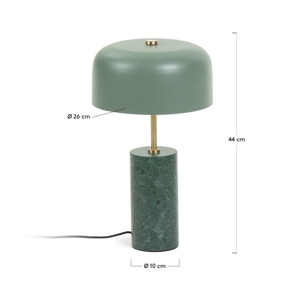 Zaļa galda lampa Kave Home Biscane-image-2