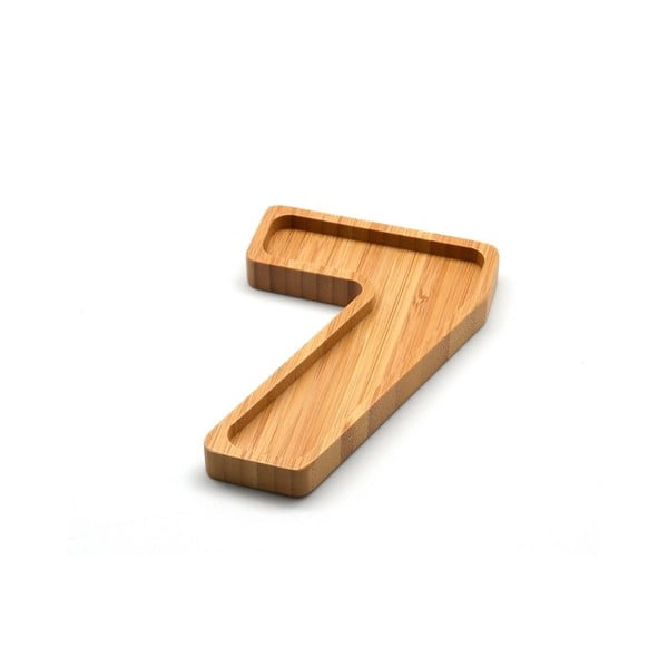 Bambusa riekstu trauks skaitļa 7 formā Bambum Numero