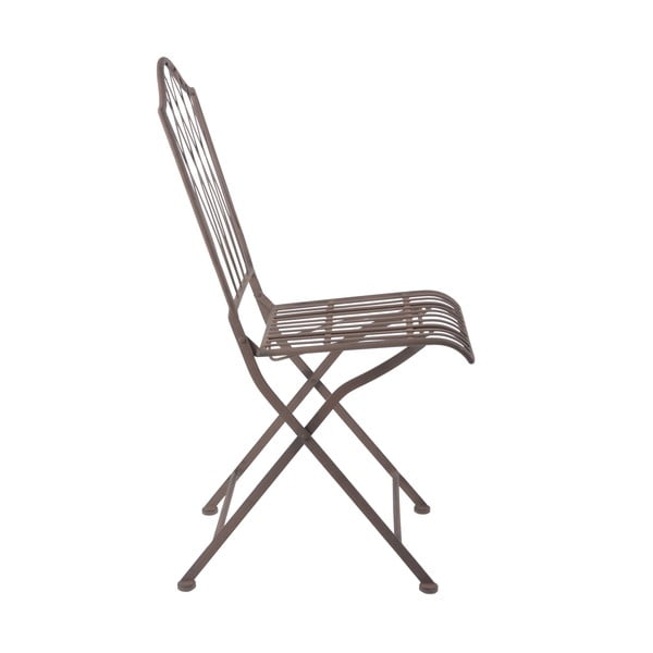 Brūns metāla saliekamais dārza krēsls - Esschert Design-image-2