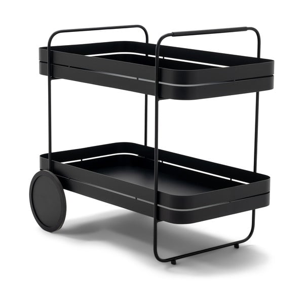 Metāla servēšanas galdiņš uz riteņiem 74x42 cm Gin & Trolley – Spinder Design