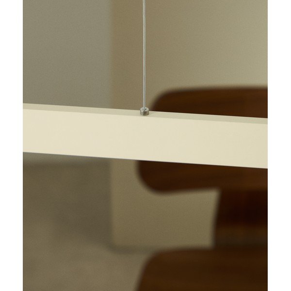 Bēša LED piekaramā lampa ar metāla abažūru Boadella – Kave Home-image-2