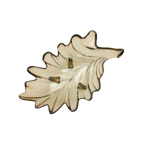 Pelēks pārstrādāta stikla trauks Mauro Ferretti Leaf, 33 x 20 cm-image-4